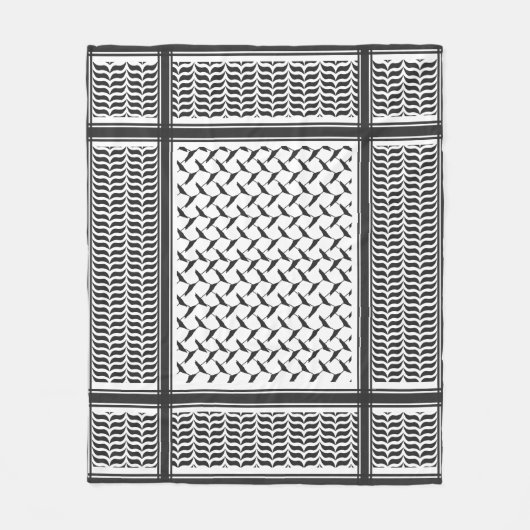 Couverture Polaire Chemagh noir et blanc de la Joranian (Devant)