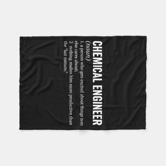 Couverture Polaire Chemical Engineer Profession Definition Engineerin (Devant (Horizontal))