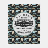Couverture Polaire Chemin Maker Miracle Worker|Mustache Christian (Devant)