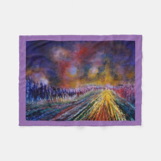 Couverture Polaire Chemin pourpre (Devant (Horizontal))