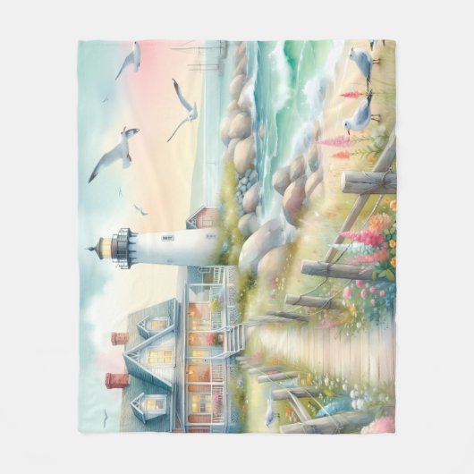 Couverture Polaire Chemin vers le chalet côtier du phare (Devant)