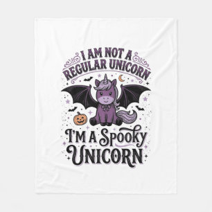 Couverture Polaire Chemise à gravure vintage Halloween Licorne effray