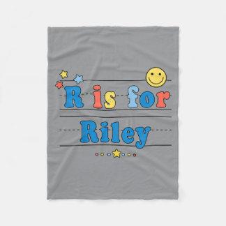 Couverture Polaire Chemise Alphabetique Pour Enfants Riley R Est Pour