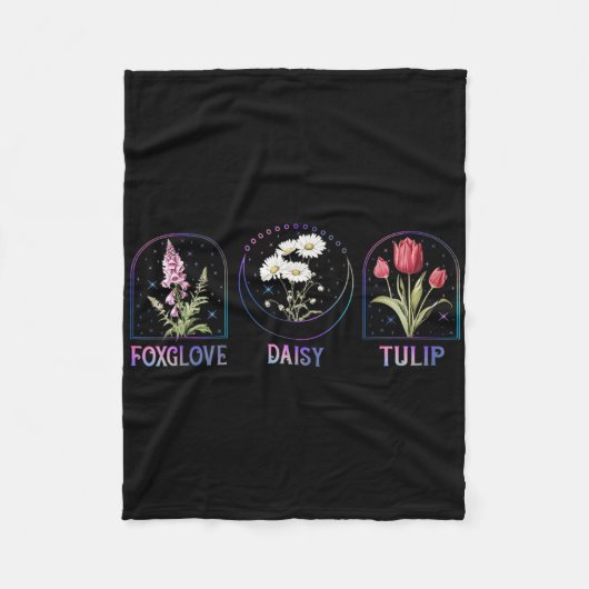 Couverture Polaire Chemise Anti Trump Fleur Subtile Digitale Foxglove (Devant)