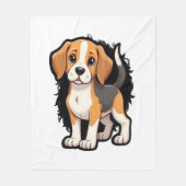 Couverture Polaire Chemise beagle Chien T (Devant)