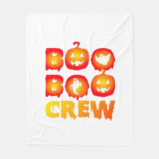 Couverture Polaire Chemise Boo Boo Crew - Drôle Fantôme Halloween Nur (Devant)