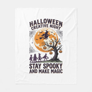 Couverture Polaire Chemise créative Halloween Art de Lune Spooky Vint