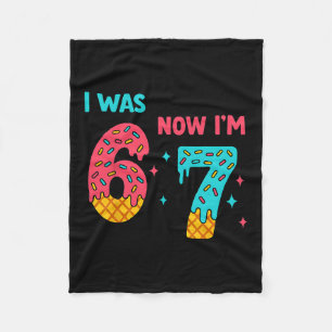 Couverture Polaire Chemise d'anniversaire de 7 ans J'étais 6 maintena
