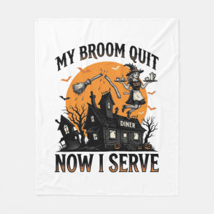 Couverture Polaire Chemise d'attendant d'Halloween Balai Cassa Humour