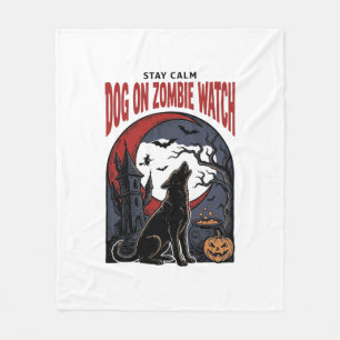 Couverture Polaire Chemise de chien Halloween modèle patrouille zombi