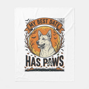 Couverture Polaire Chemise de chien Halloween pour parents d'animaux