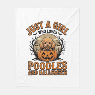 Couverture Polaire Chemise de chien vintage citrouille fille Hallowee