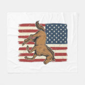 Couverture Polaire Chemise de conception de drapeau patriotique de ch (Devant (Horizontal))