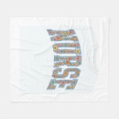 Couverture Polaire Chemise de conception de lettrage universitaire fl (Devant (Horizontal))
