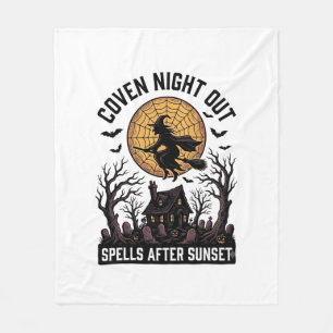 Couverture Polaire Chemise de coven hanté Maison de sorcière vintage