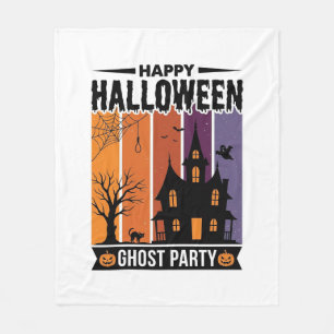 Couverture Polaire Chemise de fête fantôme d'Halloween joyeux Maison
