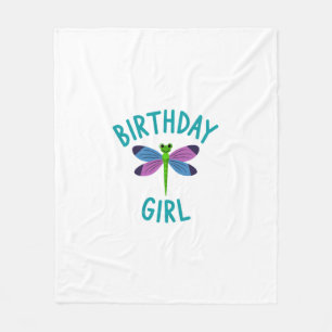 Couverture Polaire Chemise de fille d'anniversaire T-shirt de fête d'
