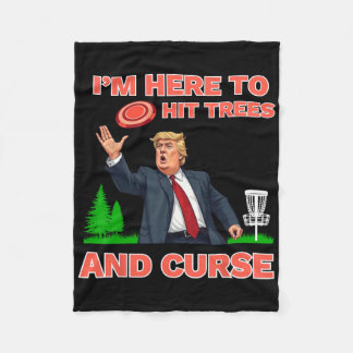 Couverture Polaire Chemise De Golf Disque Funny Frappe Les Arbres Et