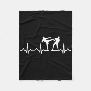 Couverture Polaire Chemise de kickboxing Heartbeat T-shirt de karaté