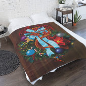 Couverture Polaire Chemise de Noël Red Dragon