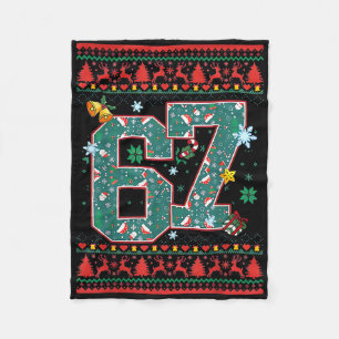Couverture Polaire Chemise de Noël Rétro 67 Six Sept Meme