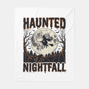 Couverture Polaire Chemise de nuit hantée Gravure vintage Halloween D