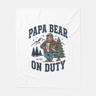 Couverture Polaire Chemise de Papa Ours en service pour la fête des p