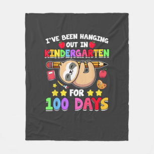 Couverture Polaire Chemise de paresseux pour le 100e jour d'école Vêt