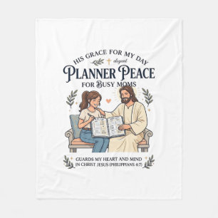 Couverture Polaire Chemise de planificateur de maman à domicile Jésus
