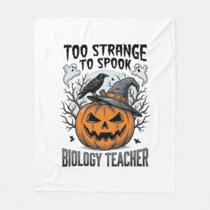 Couverture Polaire Chemise de professeur de biologie Halloween Citrou