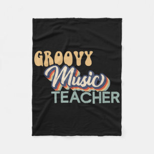 Couverture Polaire Chemise de professeur de musique groovy - Professe