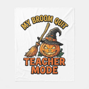 Couverture Polaire Chemise de professeur Halloween drôle conception d