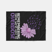 Couverture Polaire Chemise De Sensibilisation À La Surdose En Mémoire (Devant (Horizontal))