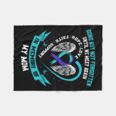 Couverture Polaire Chemise de sensibilisation au suicide Maman est pa (Devant (Horizontal))