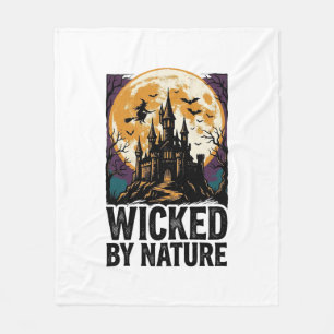 Couverture Polaire Chemise de sorcière vintage Château hanté effrayan