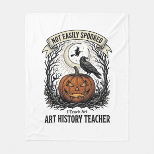 Couverture Polaire Chemise d'enseignant d'histoire de l'art avec grav