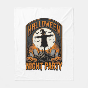 Couverture Polaire Chemise d'épouvantail Halloween Cimetière vintage