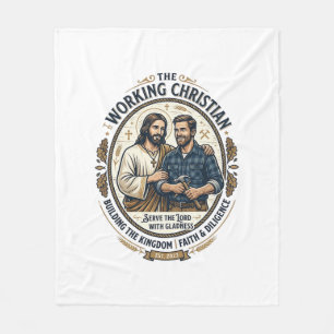 Couverture Polaire Chemise des métiers de la construction Jésus Graph