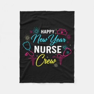 Couverture Polaire Chemise d'infirmière Bonne Année, Stéthoscope de f