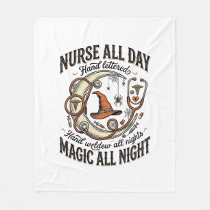 Couverture Polaire Chemise d'infirmière Halloween Sorcière Médicale É