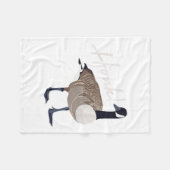 Couverture Polaire Chemise d'oie canadienne Chandail drôle mignon Cha (Devant (Horizontal))