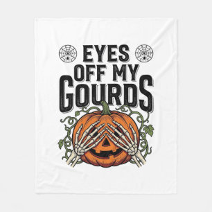 Couverture Polaire Chemise drôle de citrouille Yeux de mes potirons H