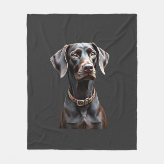 Couverture Polaire Chemise drôle de Pointer pour maman et papa amateu