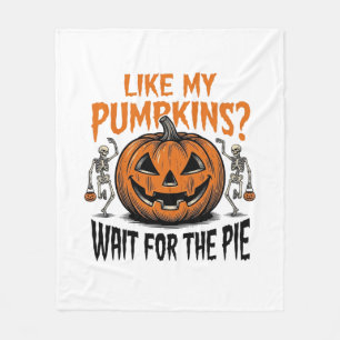 Couverture Polaire Chemise drôle de squelette de citrouille d'Hallowe