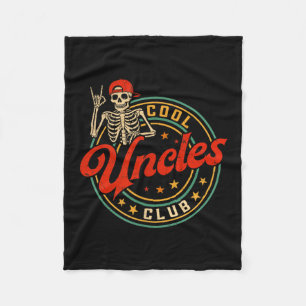 Couverture Polaire Chemise du club des oncles cool Rétro squelette dr