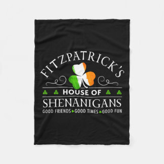 Couverture Polaire Chemise Fitzpatrick Maison Des Shenanigans St-Patr