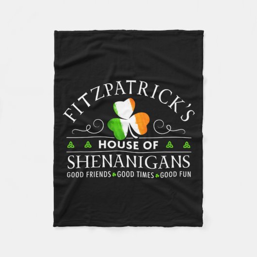 Couverture Polaire Chemise Fitzpatrick Maison Des Shenanigans St-Patr (Devant)