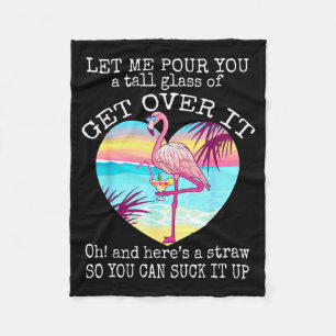 Couverture Polaire Chemise Flamingo Laissez-Moi Ur Vous Un Grand Verr