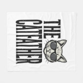 Couverture Polaire Chemise graphique de citation de chat vintage Funn (Devant (Horizontal))