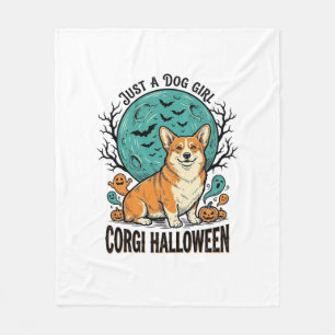 Couverture Polaire Chemise Halloween Corgi pour filles aimant les chi